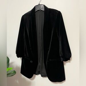 Express blazer. Black velvet. Size M. Never worn.
